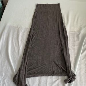 Gray Maxi Skirt